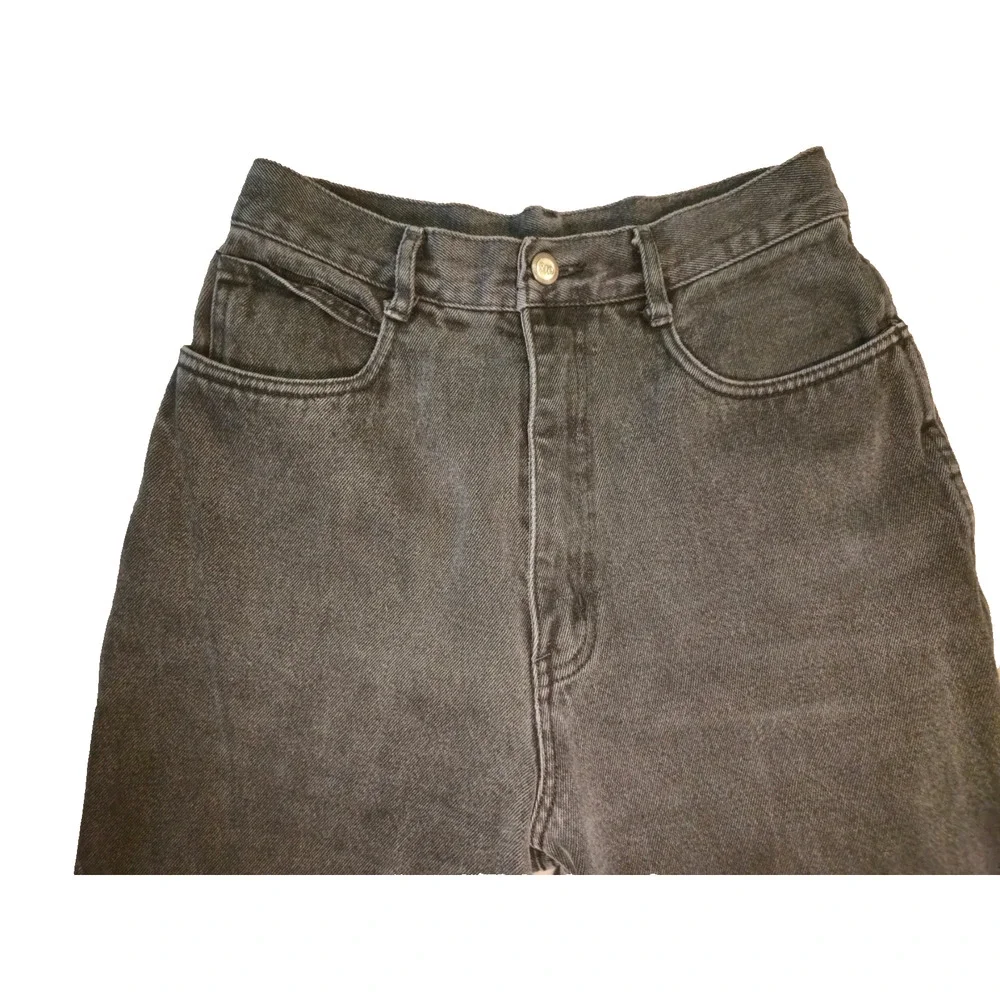 Vtg 80s 90s Rio Stephen Mardon High Waisted Black Wash Tapered Mom Jeans Sz 11